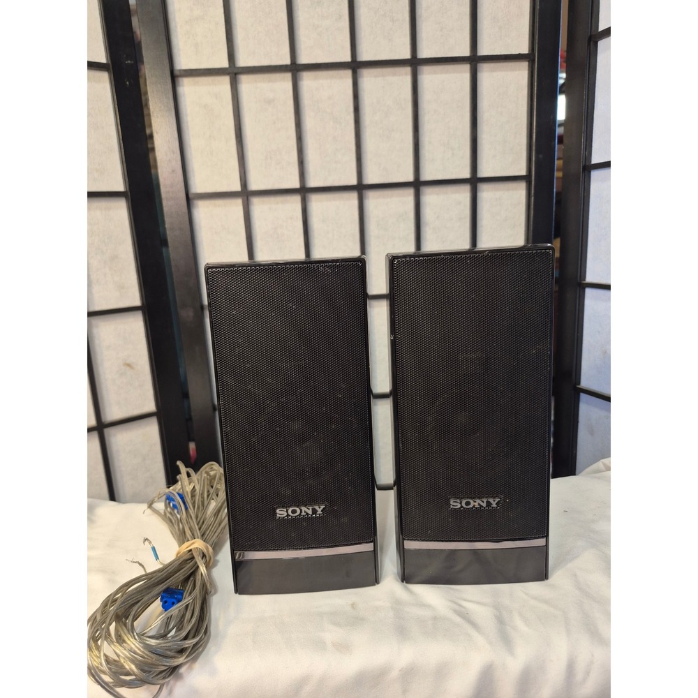 Sony SS-TSB92 Surround Sound Home Theater Speakers Pair Black 3 Ohm